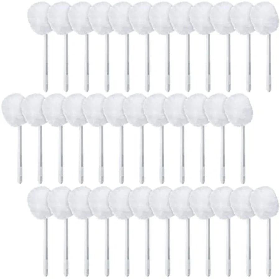 Pcs Toilet Bowl Brush Soft Swab Toilet Bowl Bulk White Reusable Long Plastic Handled Cleaners Scrubber Mop with Silk Cotton for