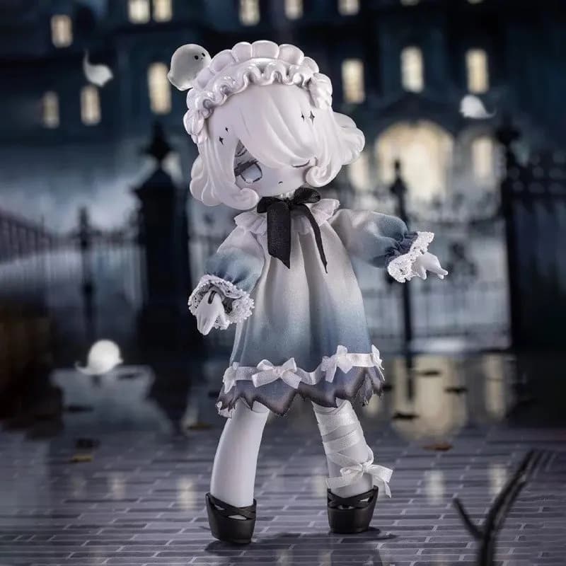 Sunless Secret Realm Bjd Blind Box Statuetta Articolata Stile Strega da Collezione, Decorazione da Scrivania, Ghostgirl Mystery Box
