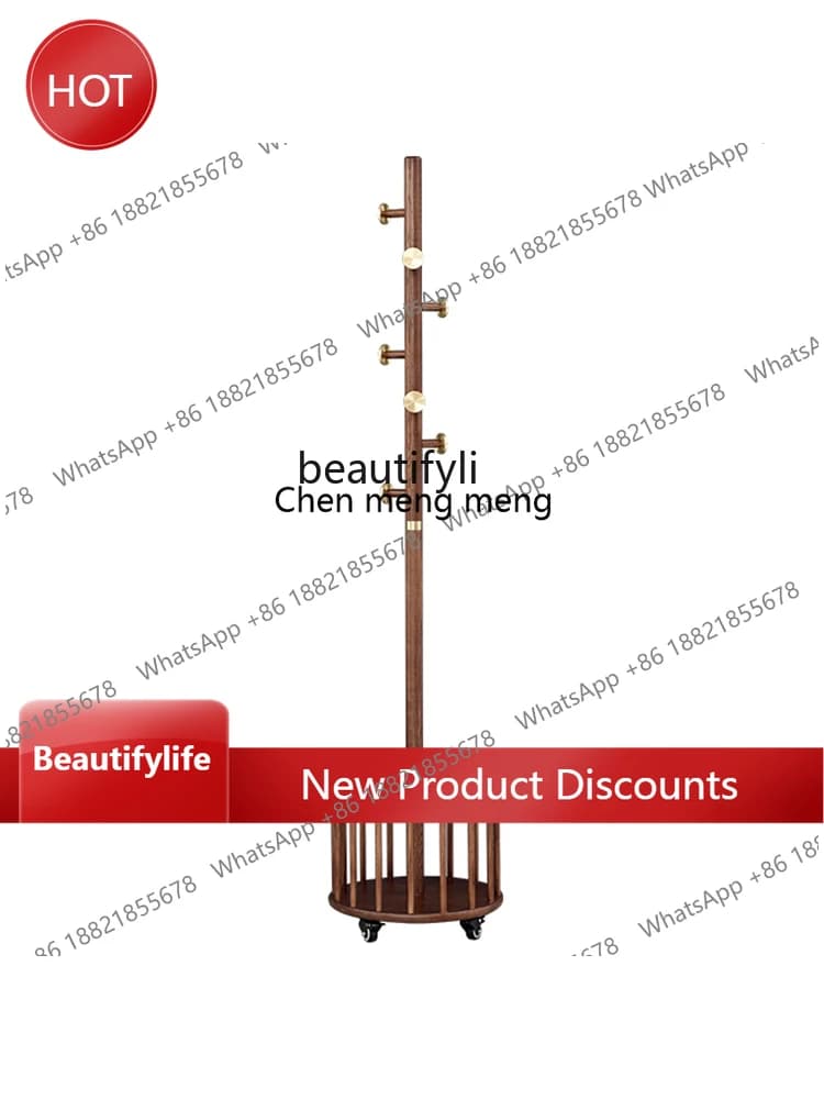 Floor hanger for dirty clothes, in solid wood, for bedroom, clothes hangers and hats, furniture and multifunctional for domestic interior