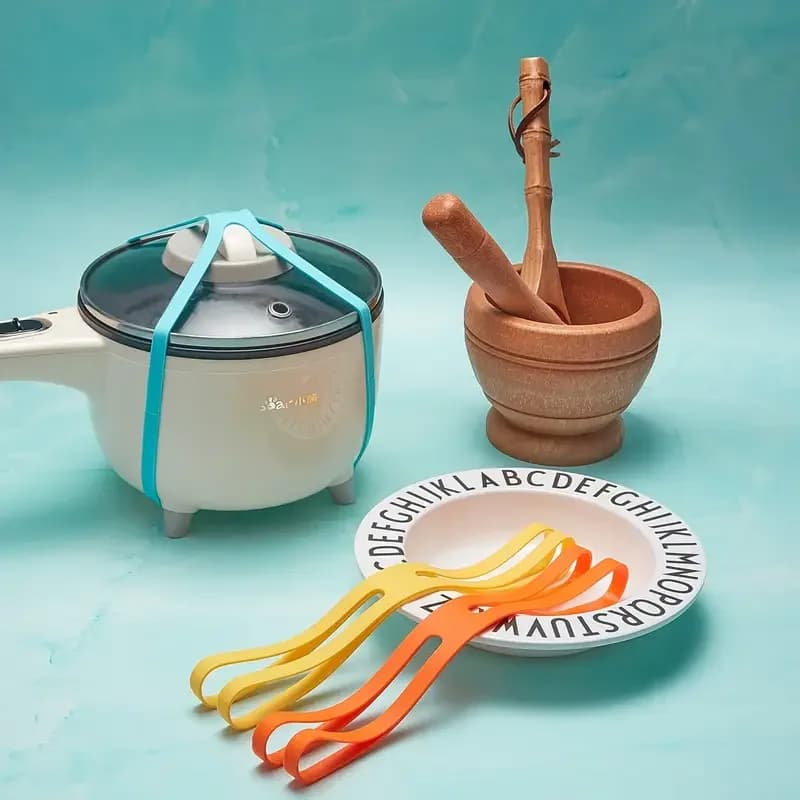 Fasce elastiche in silicone a forma di H resistenti – 5/10 pezzi di fascette in gomma riutilizzabili per scatole da pranzo, piatti e confezioni regalo