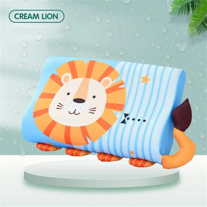 Simpatico cuscino in cartone per bambini, sonno migliore e più sano, cuscino snooze per bambini, calma ed ergonomica, traspirante e delicata sulla pelle