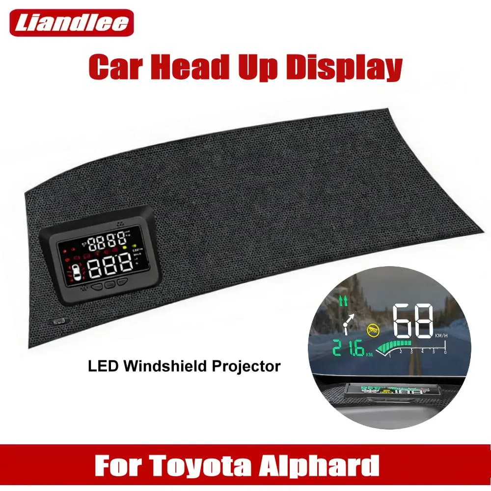 Display HUD per auto per Toyota Alphard Vellfire AH30 2018~2023, accessori per display head-up, proiettore per parabrezza