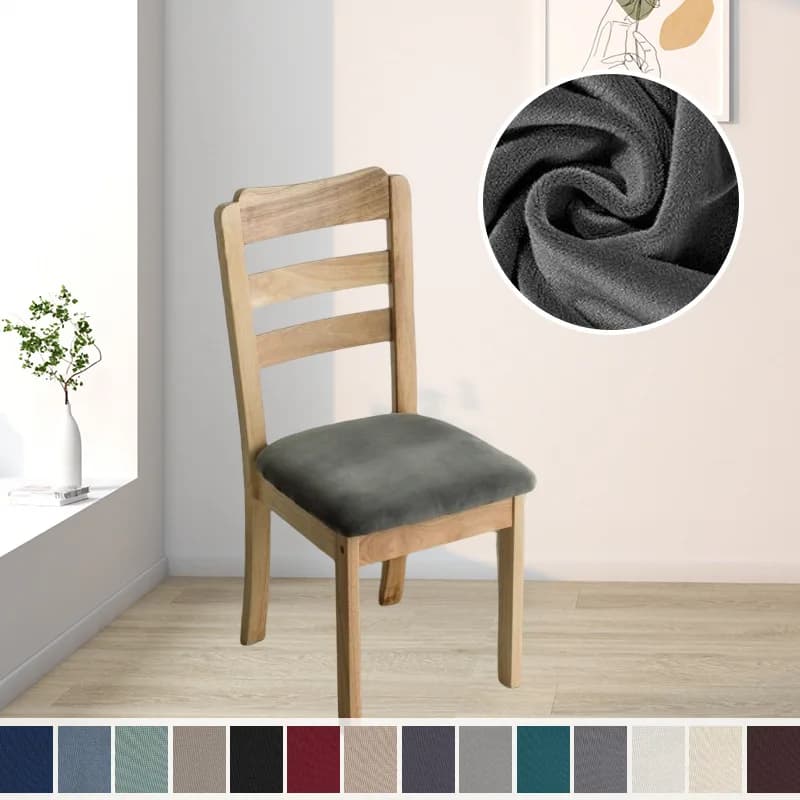 1pc Dining Room Chair Seat Covers Removable Washable Elastic Cushion Covers for Upholstered Dining Chair