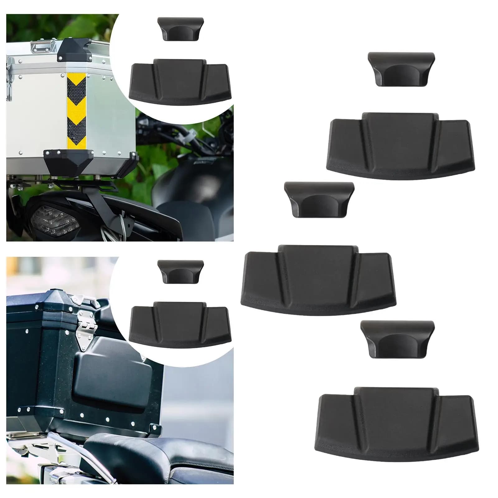 Custodia superiore per moto Supporto per schienale passeggero Cuscino ergonomico per scatola bagagliaio posteriore Custodia posteriore per una guida confortevole