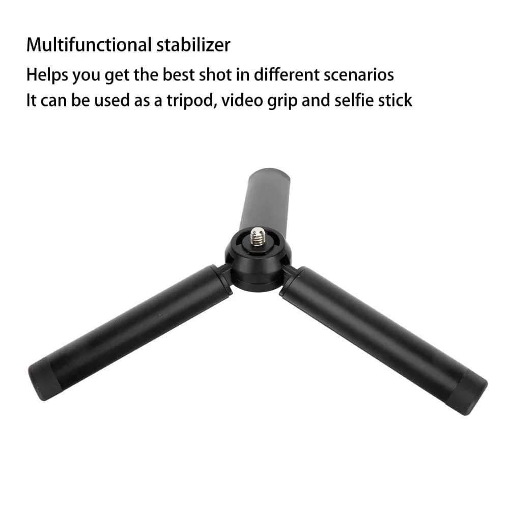 Sturdy & Durable Aluminum Alloy Extendable Tripod Lightweight Portable Selfie Stick Webcam Tripod Mobile Photography