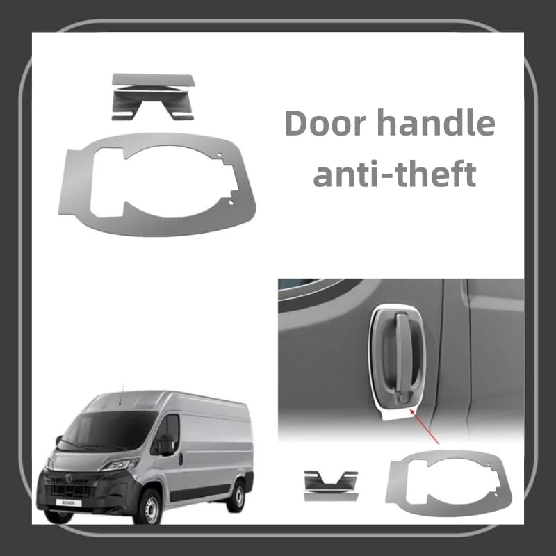 Piastra di protezione per maniglia della porta per Citroen Relay/Fiat Ducato/Peugeot Boxer dal 2006 in poi, protezione antifurto in acciaio inossidabile