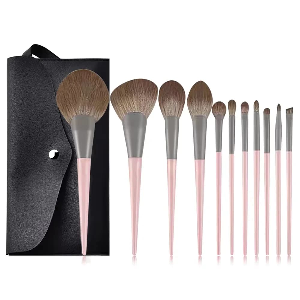 Makeup Brushes Set Cosmetic Foundation Highlight Blending Powder Eyeshadow Brushes Multi‑Function Face Makeup Cosmetics Brush