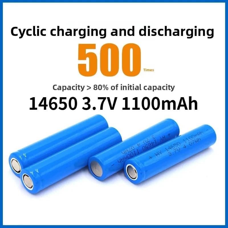 14650 3.7V 1100mAh Lithium Battery Lithium-ion rechargeable batteries for electric toothbrush Toy Electric Flashlight Multimeter Speakers