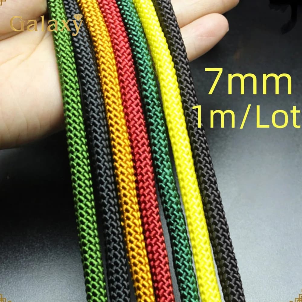 7mm 1 m/lotto Milano Cavo Del Pendente Corda Braccialetto Corde Intrecciate Per Il FAI DA TE Collana di Perline Creazione di Gioielli Filo di Nylon Cavi fili