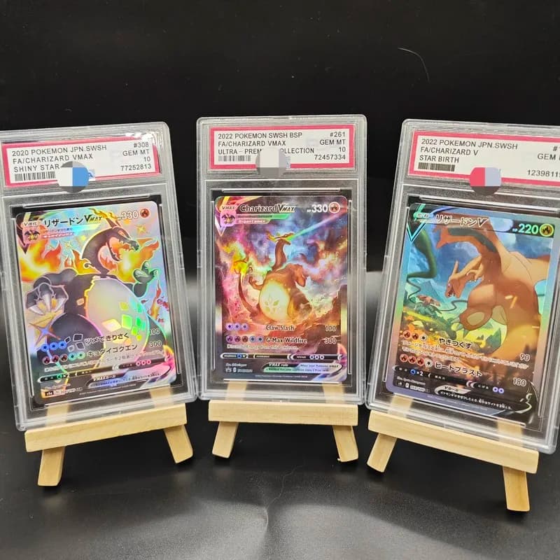 DIY High Quality PSA Pokemon Card English and Japanese Charizard VMAX Charizard V SWSH261 Collectible For Collectors