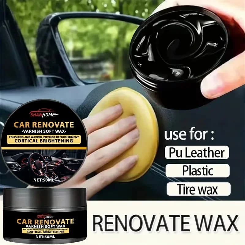 Restauratore di plastica per auto - Rinnovo di interni e pannelli per auto Agente di rivestimento in cera Cera per auto Smalto per cera per auto
