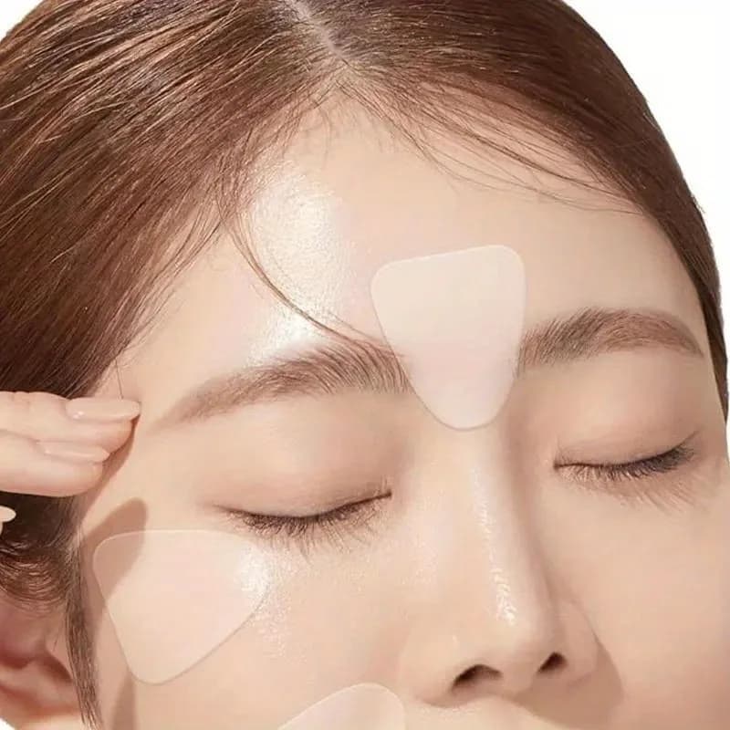 27/36/90PCS Forehead nasolabial fold patch PE material forehead and smile patterns transparent invisible nasolabial fold patch