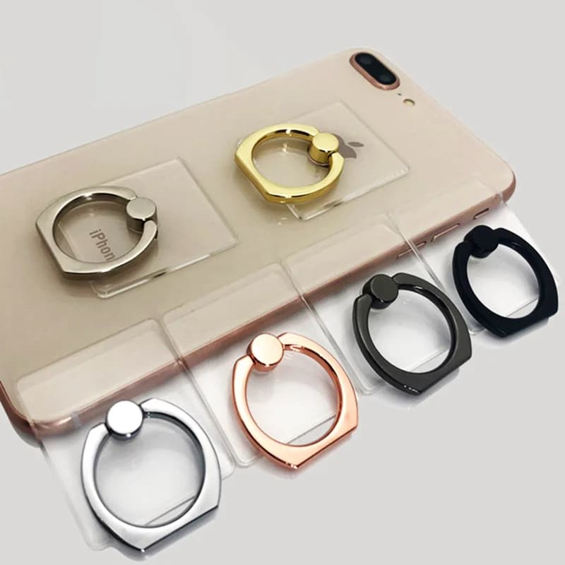 Supporto ad anello trasparente per cellulare da 15 pezzi 360 ° Supporto Girevole a 360 Gradi con Impugnatura Trasparente Compatibile con iPhone o Custodia per Telefono