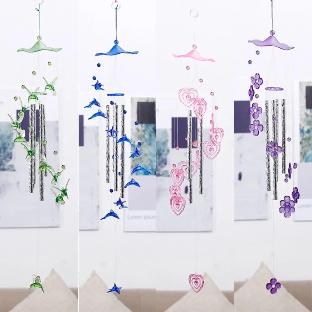 Garden Decor Indoor Outdoor Crafts Gift Hanging Ornament Wind Chimes Handmade Hanging Pendant