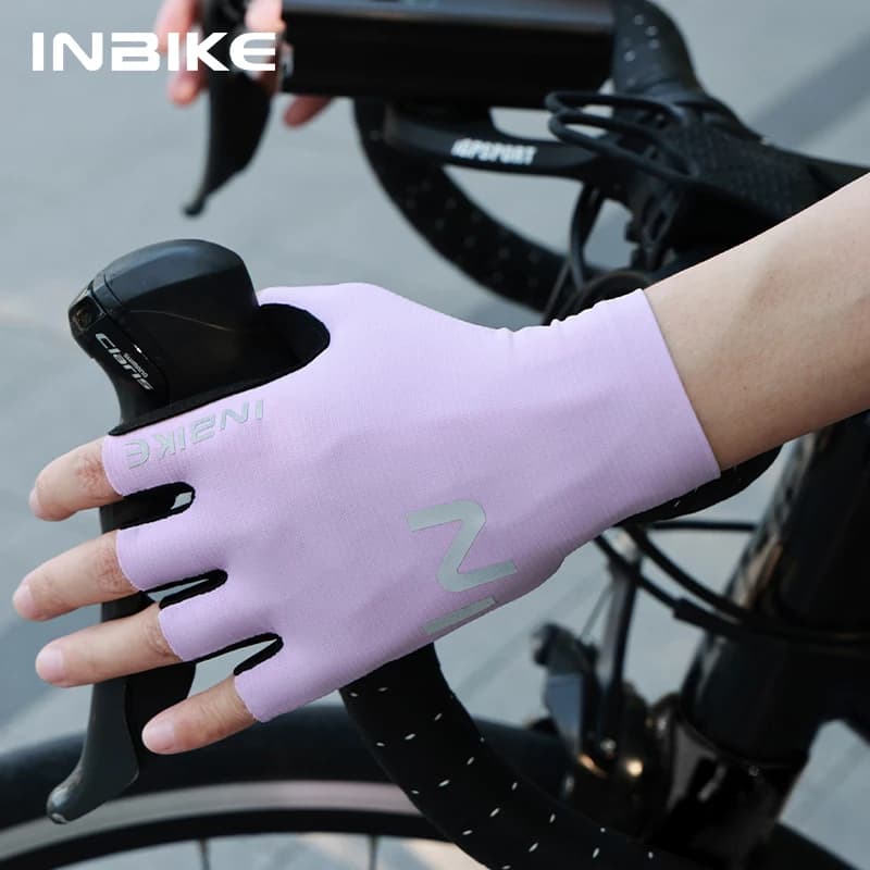 INBIKE Bike Gloves for Men Women with Anti-Slip Shock-Absorbing Pad Summer Cycling Gloves Lightweight Breathable Bicycle Gloves