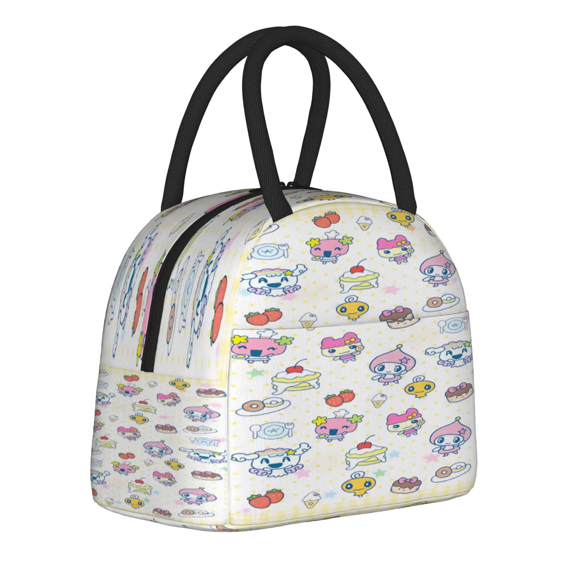 Borsa per il pranzo Tamagotchi, borsa per il pranzo alla moda per donna, borsa termica per picnic, comoda borsa termica impermeabile con stampa