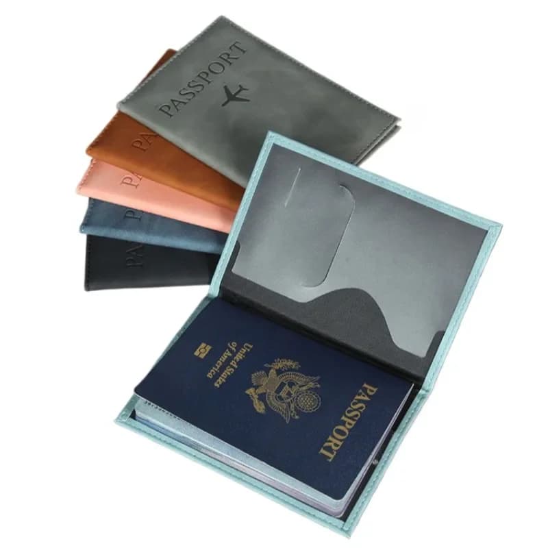 Custodia protettiva per passaporto in pelle PU da 1 pezzo per custodia protettiva per passaporto da viaggio internazionale Custodia protettiva per passaporto