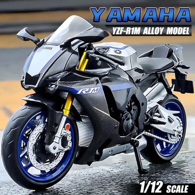 1/12 Bilancia Yamaha YZF-R1M Modello di Moto Giocattolo In Lega Pressofuso Modelli di Simulazione Moto Collezione Di Natale Ragazzi Giocattoli Regali