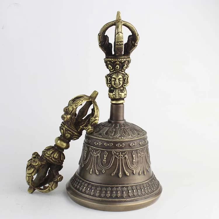 TOP GOOD Buddhist articles efficacious Practice of Tantric ritual # Tibetan Nepal Buddhism Jin Gangchu Vajra buddha vajra bell