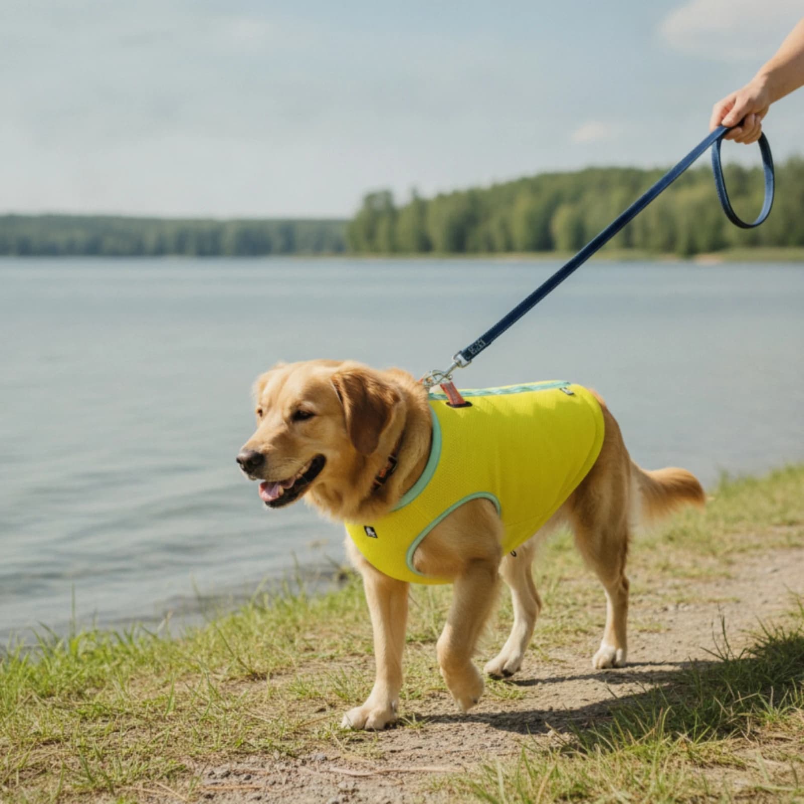 Dog Vest with Leash Attachment Soft Mesh Dog Harness Slip-on Harness Secure Quick-Dry for Dogs, Daily Walks, Regular Outings