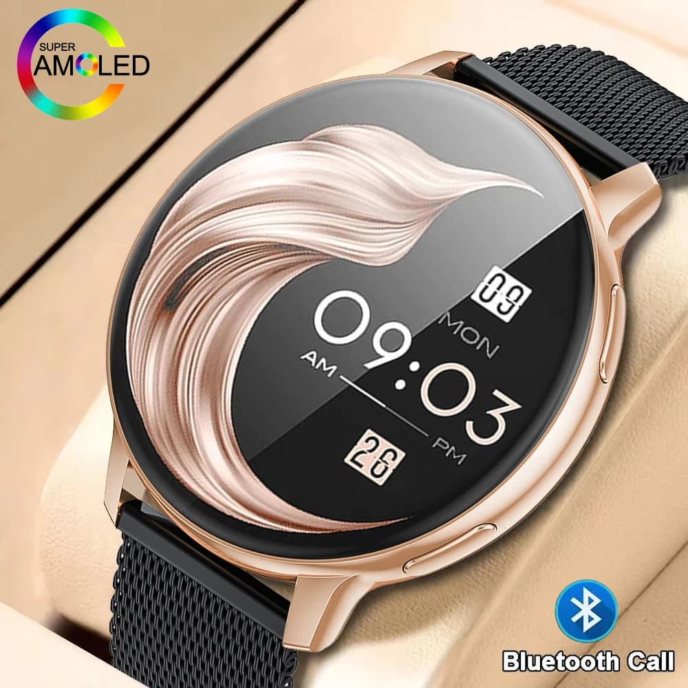 LIGE Fashion Smart Watch Women Bluetooth Call Custom Dial Watches Sports Fitness Health Bracelet Smartwatch for Android iOS 2026