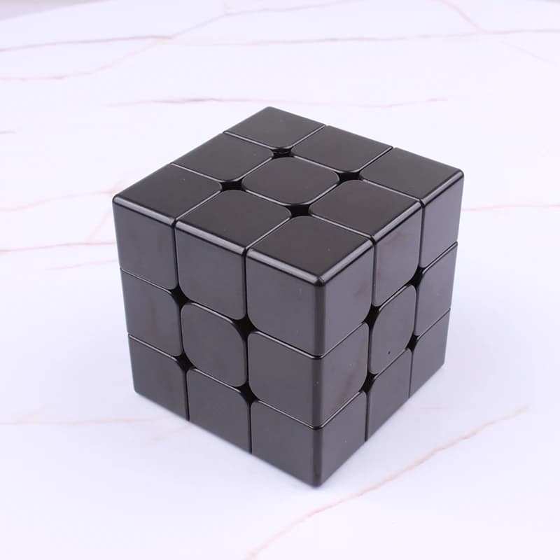 Cubo magico magnetico nero puro Embrione Cubi di velocità professionali Twist Game-Specific Monocromatico Stesso colore Corrispondenza puzzlefor giocattoli