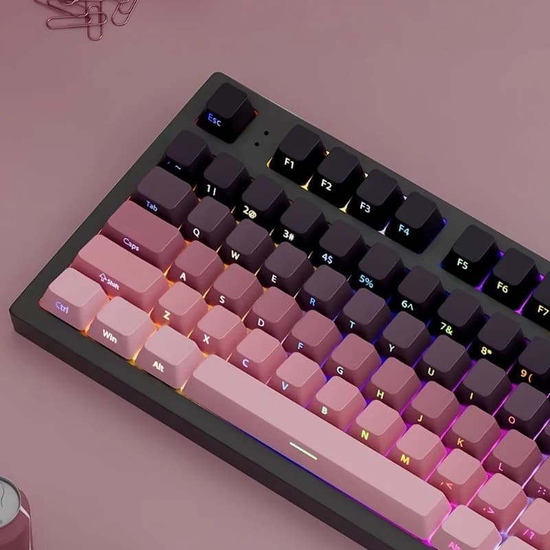 CORA Gradazione Keycaps Cartoon 133 tasti PBT Keycap Tastiere meccaniche Caps per 61 67