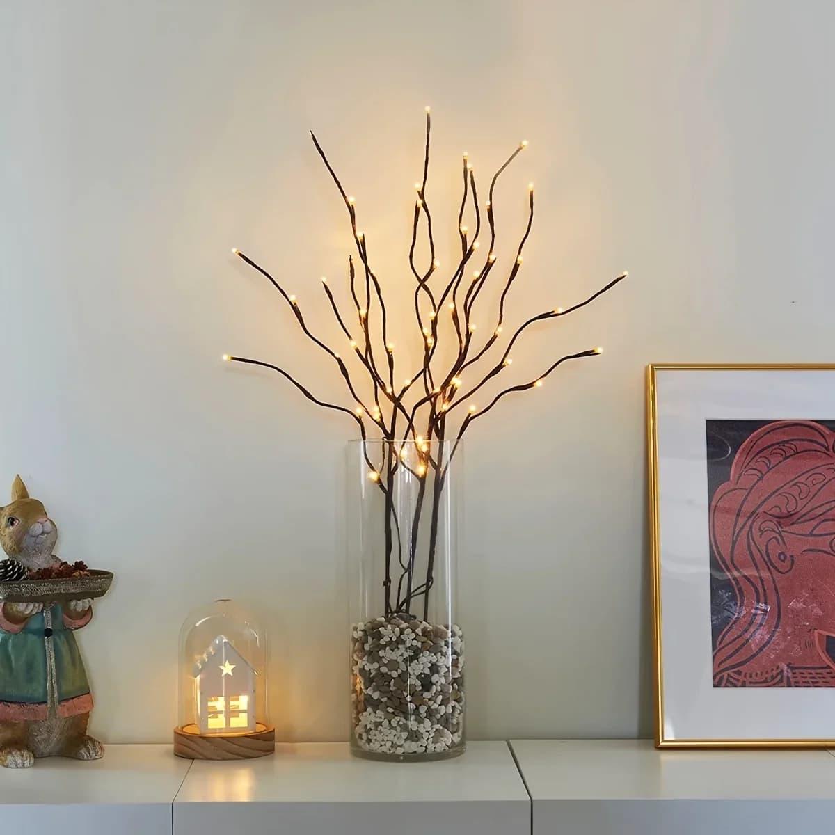 1/2 pezzi, 20 luci a LED: lampada da albero perfetta per la decorazione di interni, creazione di una magica fiaba come un'atmosfera di illuminazione