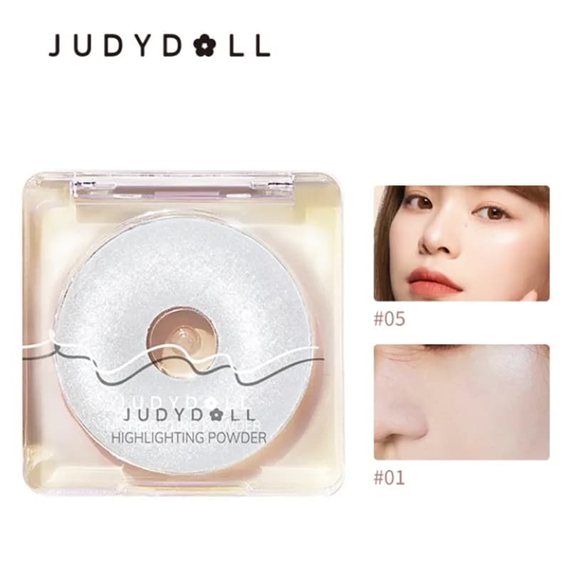 Judydoll Starlight Evidenziando Polvere Trucco Bagliore Contorno viso Shimmer Luce d'acqua Evidenzia Tavolozza Illuminatore Cosmetici