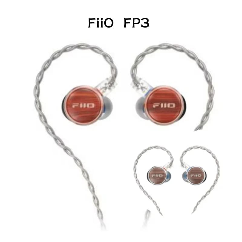 Auricolari Fiio FP3 Hifi Cablati in Legno di Noce, Cuffie Leggere in Legno di Pera, Auricolari Personalizzati per Ufficio e Gaming