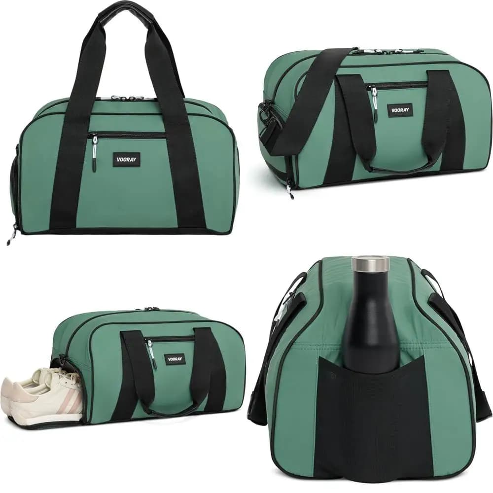 Borsa da palestra e da viaggio a doppio uso con scomparto per scarpe per uomo e donna