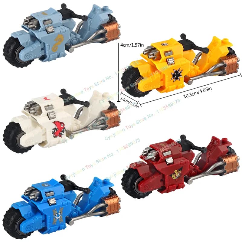 Blocchi di costruzione del motociclo assemblaggio di mattoni Mini Action Figures Block giocattoli educativi per regali per bambini MY501-505 MY601-610 701-710