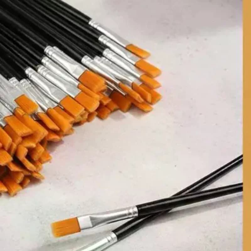 Set di pennelli per pittura da 30/60/100/110 pezzi, pennelli rotondi/piatti, pennelli con setole in nylon, per pittura a olio, acquerello, articoli artistici