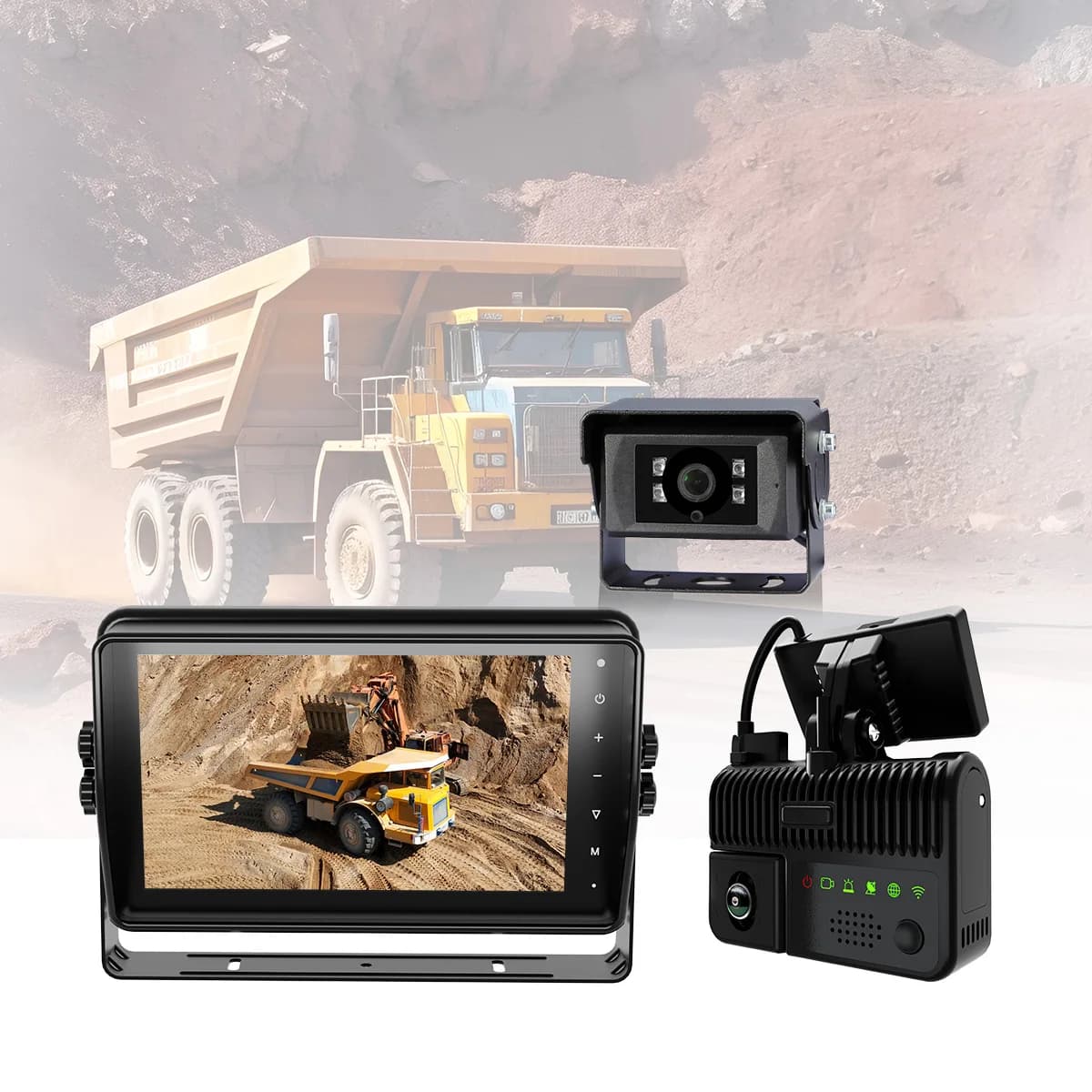 STONKAM Manufacturer Adas Ai Dashcam 4g Double Camera for Heavy Truck Mines