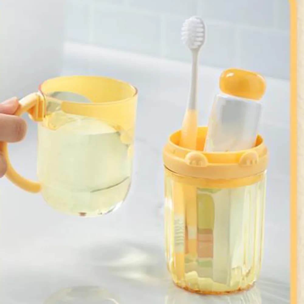Portaspazzolino con Manico Staccabile, Custodia da Viaggio Multifunzione in PP per Dentifricio, Supporto Igienico Portatile per Spazzolino, Uso Quotidiano