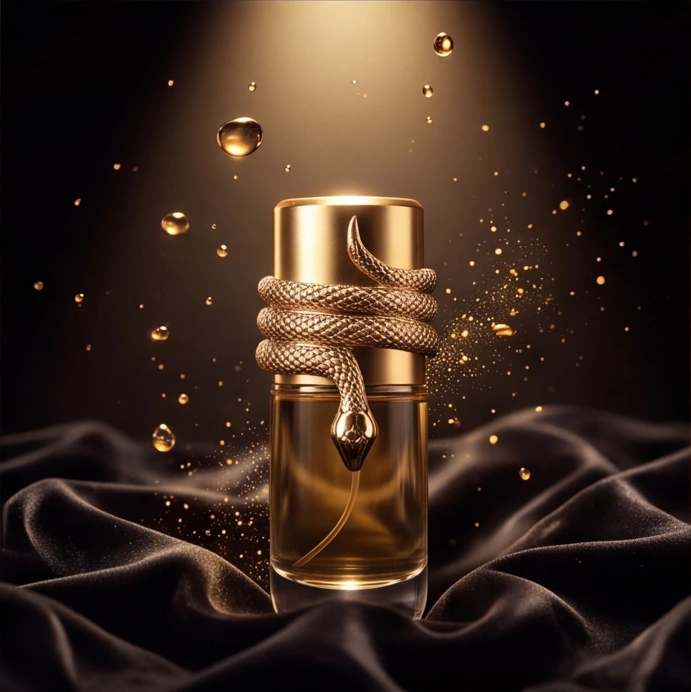 Luxury Arabic Unisex Perfume Long Lasting Oud Floral Scent in Gold Sculpted Bottle Eau De Parfum Spray