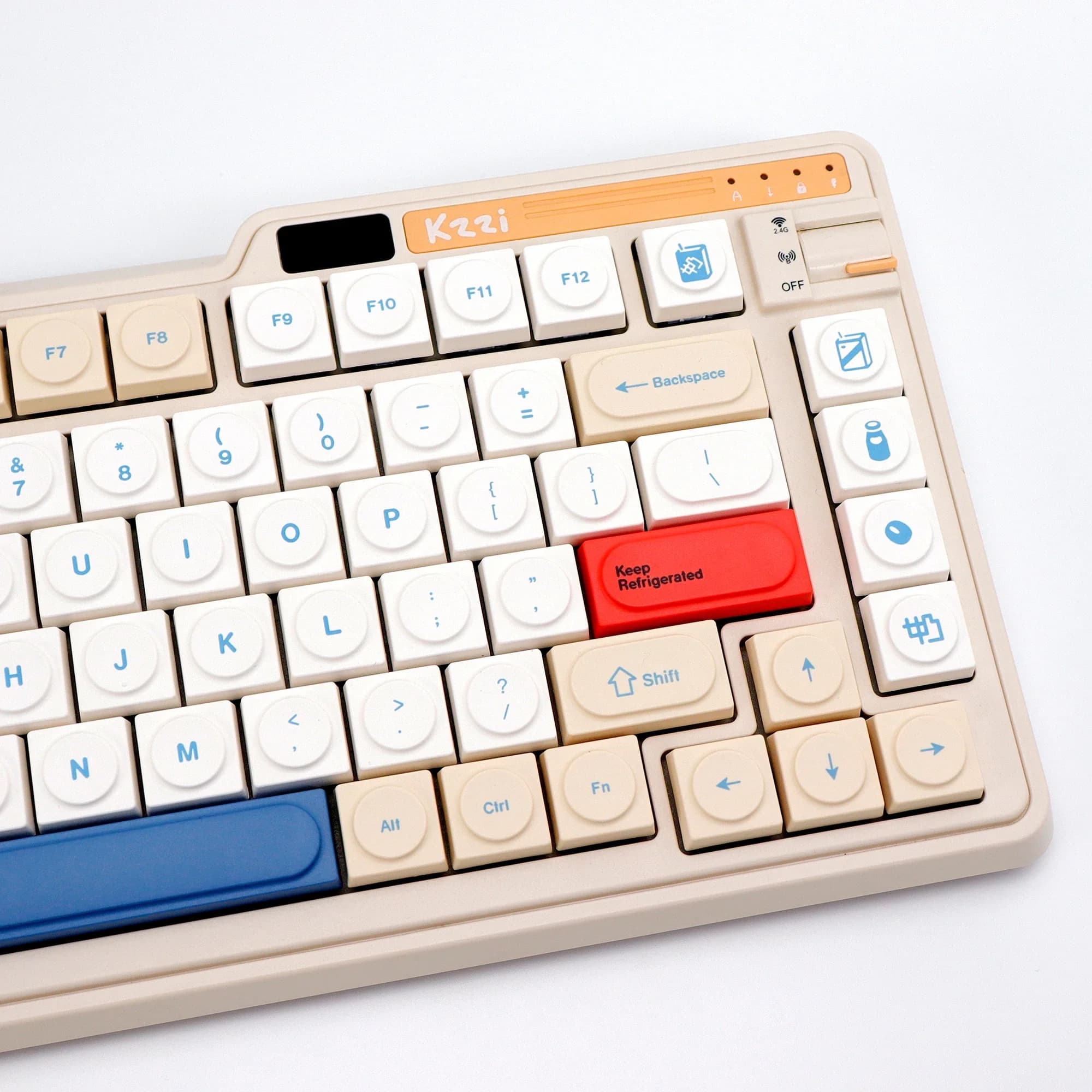 KBDiy 136 Tasti/Set Keycap Trasparenti PBT GMK SoyMilk a Basso Profilo per Tastiera Meccanica Personalizzata per Giochi 61/68/84/87