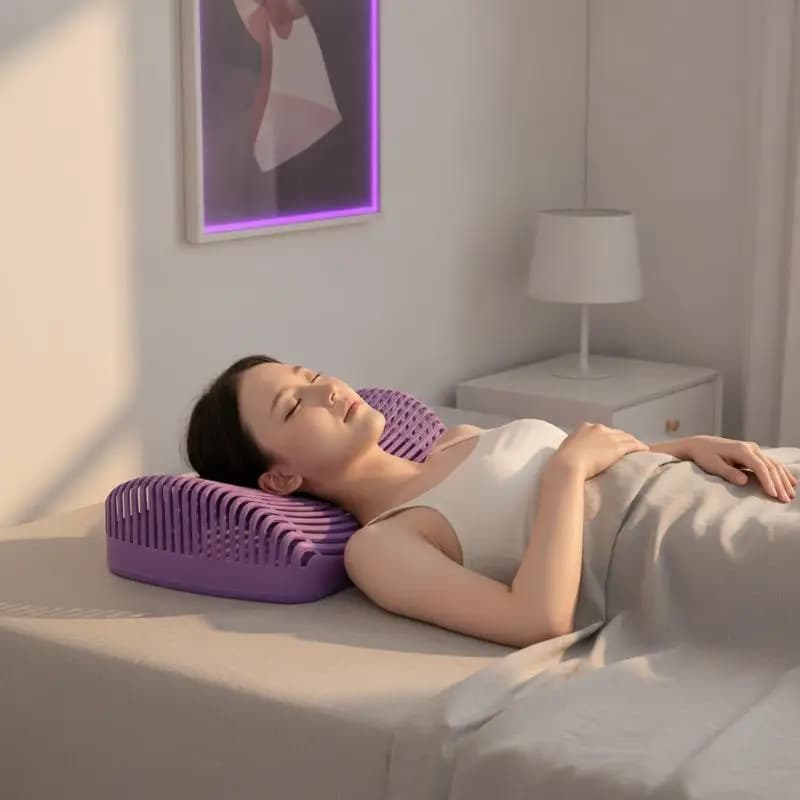 Portable Sleep Pillow Neck And Back Support Cushion Washable Waterproof Ideal For Nap Summer Use Dormitory Sleep Aid