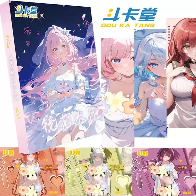 New Goddess Story Specchio fiori e luna d'acqua TCG Anime Collezione di carte Gioco da tavolo per bambini Carte collezionabili mini Box SPEDIZIONE VELOCE