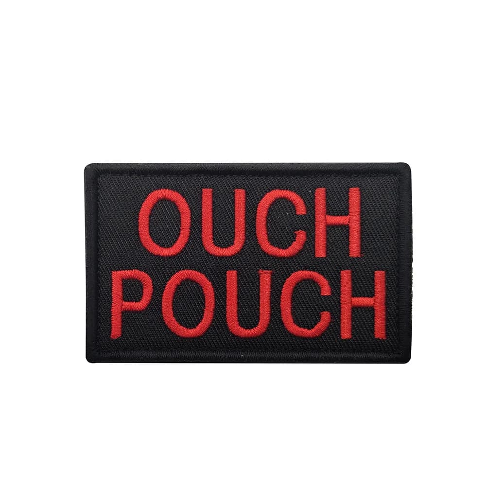 Patch Ricamato Divertente per Esterni, Adesivo Tattico in Tessuto con Gancio e Anello per Zaino, Kit Pronto Soccorso