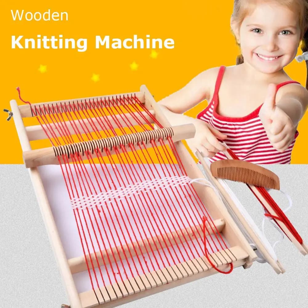 Educational Durable Craft Comb For Children Girl Household Handcraft Knitted Weaving Loom Knitting Machine
