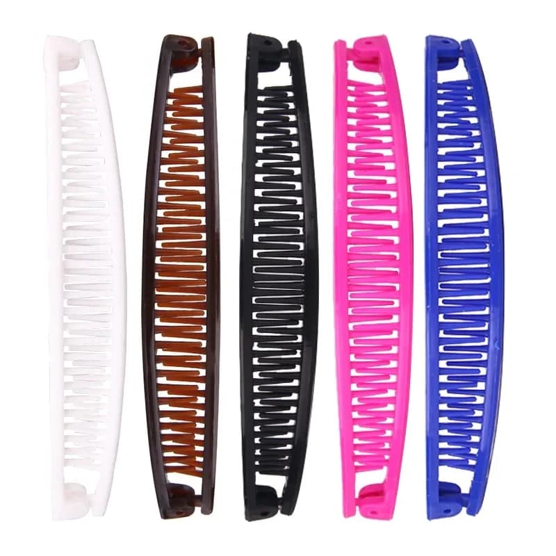 Tinta unita coda di cavallo Hoder morsetto per capelli Banana fermagli per capelli donna artiglio per capelli mollette forcine accessori per lo Styling di moda per ragazza