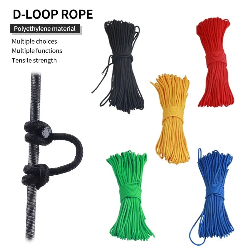Archery D Loop Rope Bow String Release Nock Durable 3 M Loop Buckle Bowstring Serving Thread Nocking Loop Buckle