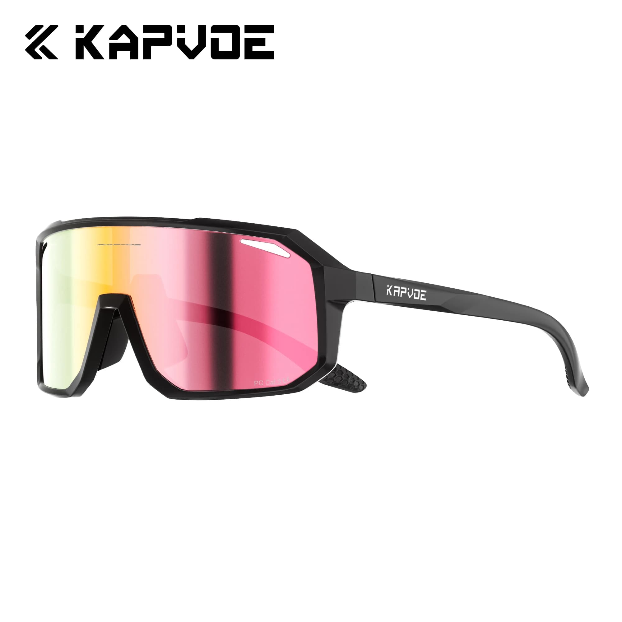 Kapvoe Polarized Cycling Sunglasses Hiking Eyewear MTB Bike Bicycle Glasses for Men Women UV400 Professional Windproof Glasses