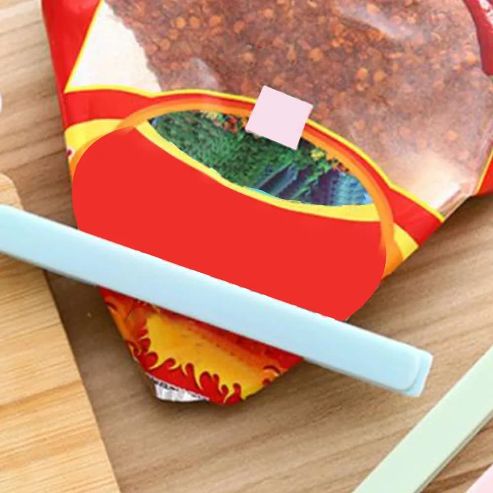 15 PCS Plastic Food Bag Sealing Clip Blue Reusable Snack Package Clip Portable Design Practical Plastic Sealing Clip