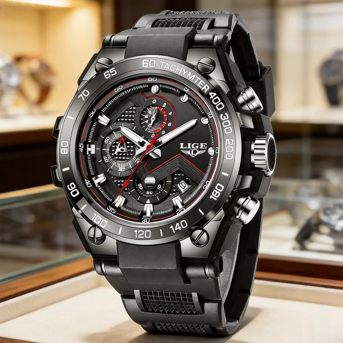 LIGE Nuovi Orologi da Uomo, Orologi da Polso al Quarzo alla Moda, Orologio Sportivo Impermeabile da Uomo con Data, Relogio Masculino, Reloj Hombre