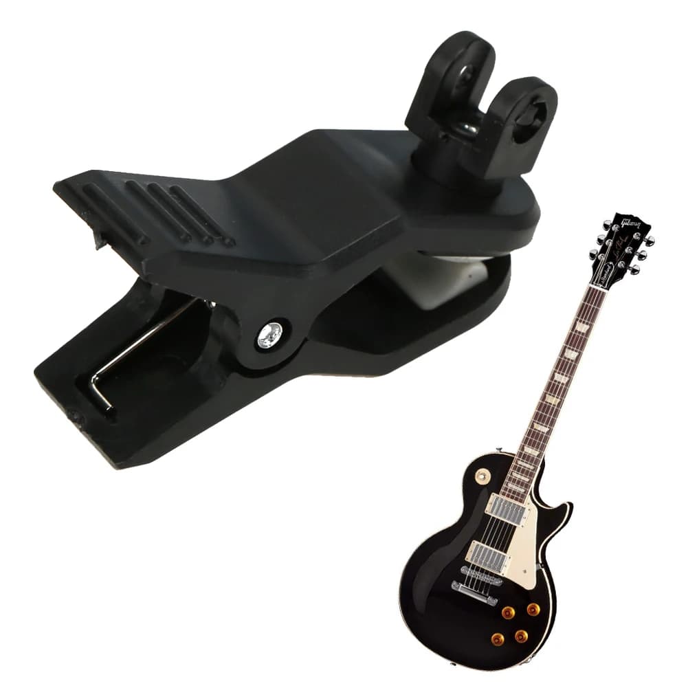 Clip per Pickup per Chitarra Nera, Fissaggio a Morsetto, Riutilizzabile, Portatile, per Strumenti a Corda, Violino, Ukulele