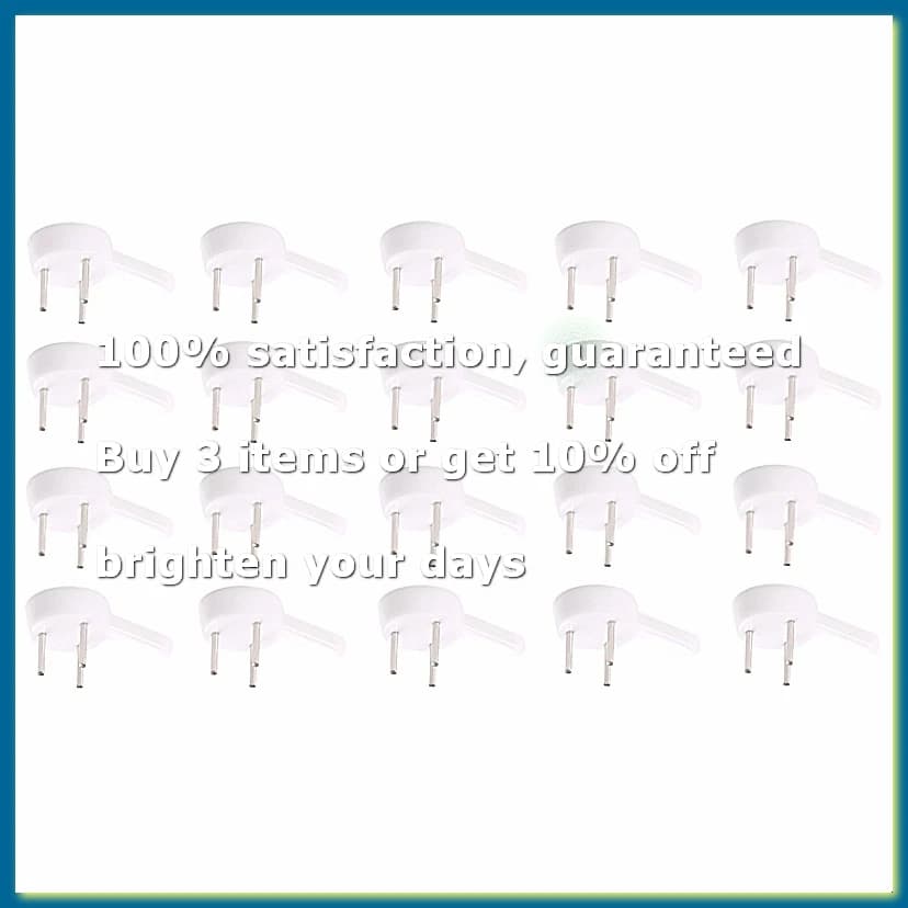 20 pcs plastic heavy wall picture frame hooks hangers 3-pin small white