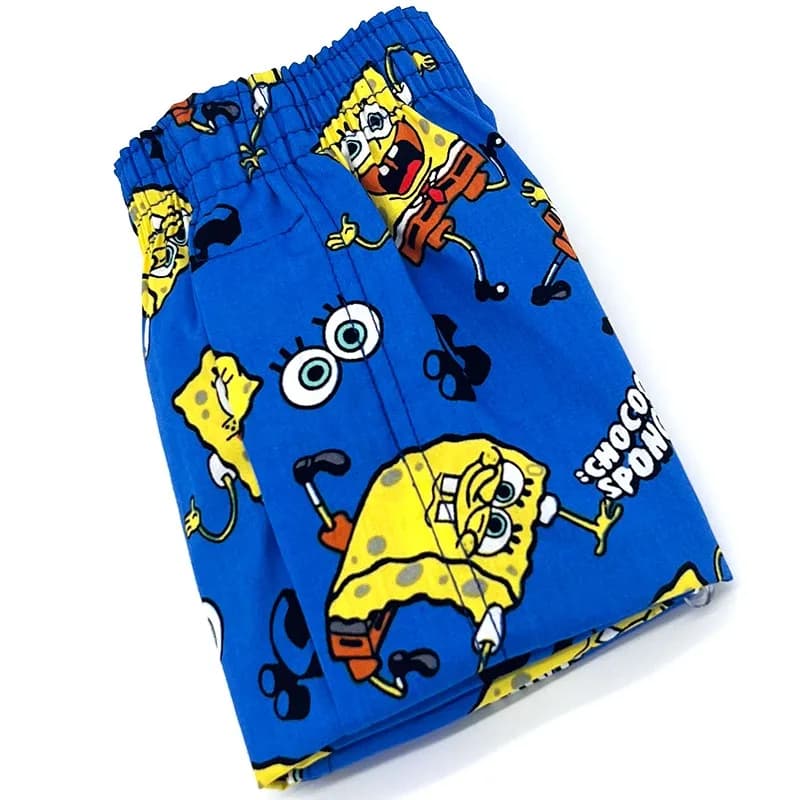 Pantaloncini intimi unisex Pantaloncini da pigiama da uomo Pantaloni in cotone intrecciato Cartoon Pantaloni larghi e comodi Pantaloni da notte da donna corti