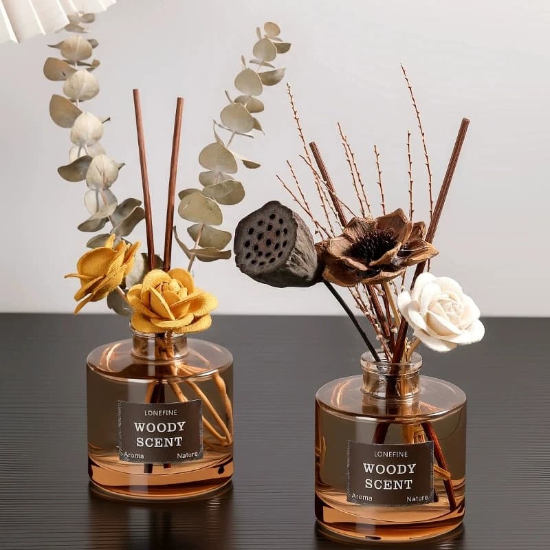 Profumo di legno 120ml Fragranza per la casa Olio Profumo per ambienti Deodorante per ambienti liquido Regalo di compleanno Ornamento decorativo Diffusore per aromaterapia